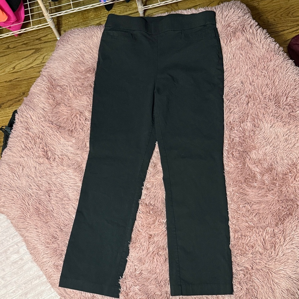 Briggs New York Elegant Black Stretch Trousers with pockets